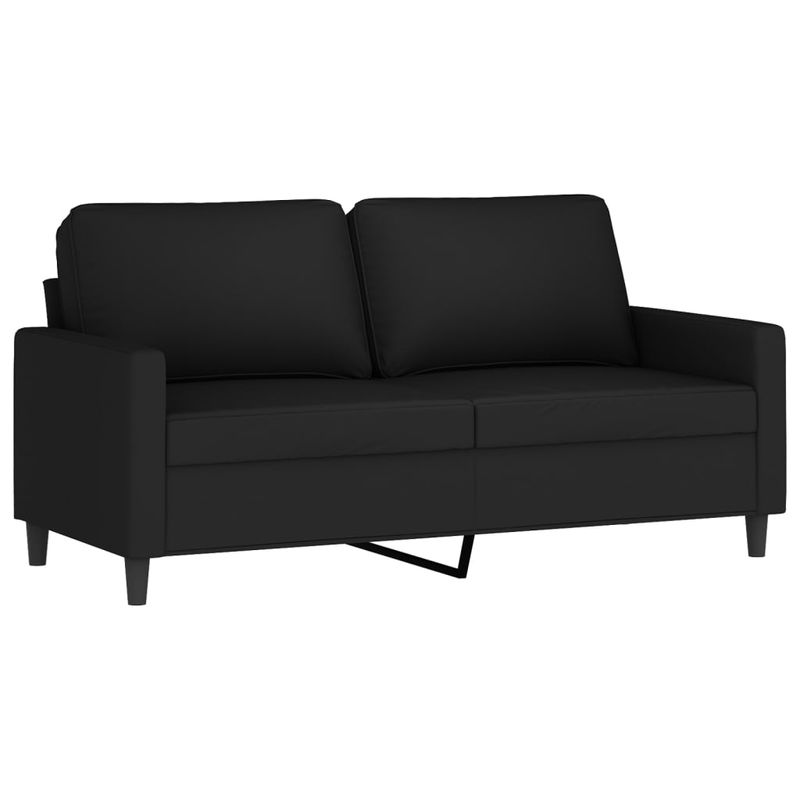 Casa si Gradina - Mobilier - Canapele si coltare - Canapele - Canapea cu 2 locuri, negru, 140 cm, catifea - Infinity.ro
