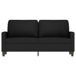 Casa si Gradina - Mobilier - Canapele si coltare - Canapele - Canapea cu 2 locuri, negru, 140 cm, catifea - Infinity.ro