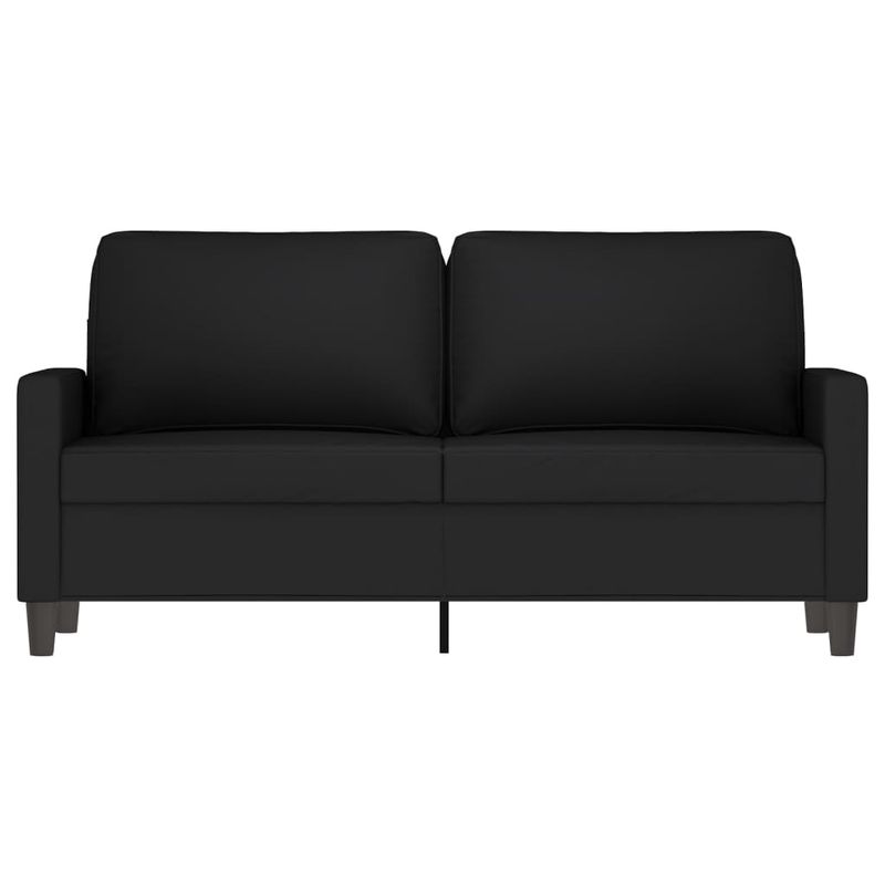Casa si Gradina - Mobilier - Canapele si coltare - Canapele - Canapea cu 2 locuri, negru, 140 cm, catifea - Infinity.ro