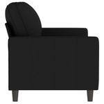 Casa si Gradina - Mobilier - Canapele si coltare - Canapele - Canapea cu 2 locuri, negru, 140 cm, catifea - Infinity.ro