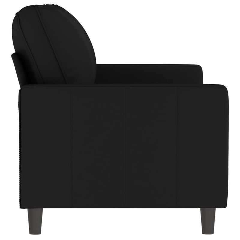 Casa si Gradina - Mobilier - Canapele si coltare - Canapele - Canapea cu 2 locuri, negru, 140 cm, catifea - Infinity.ro