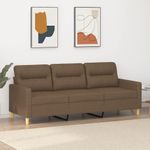 Casa si Gradina - Mobilier - Canapele si coltare - Canapele - Canapea cu 3 locuri, maro, 180 cm, material textil - Infinity.ro