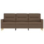 Casa si Gradina - Mobilier - Canapele si coltare - Canapele - Canapea cu 3 locuri, maro, 180 cm, material textil - Infinity.ro