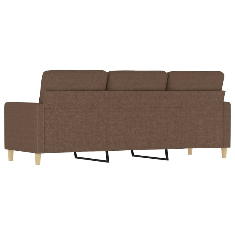 Casa si Gradina - Mobilier - Canapele si coltare - Canapele - Canapea cu 3 locuri, maro, 180 cm, material textil - Infinity.ro