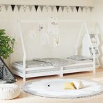 Casa si Gradina - Mobilier - Mobilier copii - Patuturi copii - Cadru de pat pentru copii, alb, 90x200 cm, lemn masiv de pin - Infinity.ro