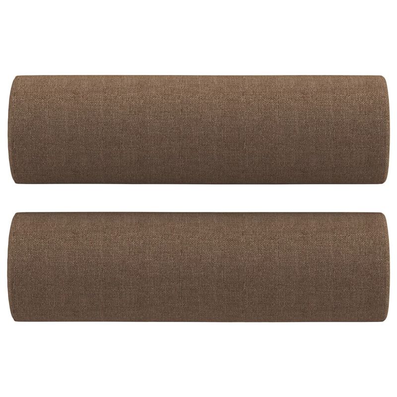 Casa si Gradina - Mobilier - Canapele si coltare - Canapele - Canapea cu 2 locuri cu pernute, maro, 140 cm, textil - Infinity.ro