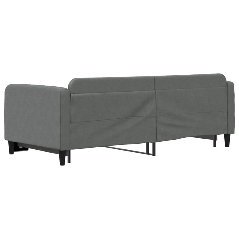 Casa si Gradina - Mobilier - Paturi si accesorii - Paturi - Pat de zi cu extensie, gri inchis, 90x190 cm, textil - Infinity.ro