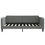 Casa si Gradina - Mobilier - Paturi si accesorii - Paturi - Pat de zi cu extensie, gri inchis, 90x190 cm, textil - Infinity.ro