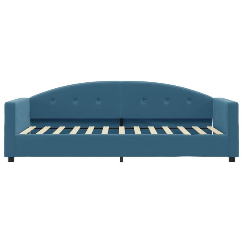 Casa si Gradina - Mobilier - Paturi si accesorii - Paturi - Pat de zi cu saltea, albastru, 80x200 cm, catifea - Infinity.ro