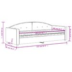 Casa si Gradina - Mobilier - Paturi si accesorii - Paturi - Pat de zi cu saltea, albastru, 80x200 cm, catifea - Infinity.ro