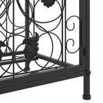 Casa si Gradina - Bucatarie si vesela - Accesorii bar - Carafe si decantoare - Suport sticle vin 41 de sticle, negru 45x36x120 cm fier forjat - Infinity.ro