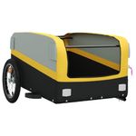Sport si Outdoor - Ciclism - Accesorii pentru biciclete - Remorci biciclete - Remorca pentru biciclete, negru și galben, 45 kg, fier, mărime 126x63x50 cm - Infinity.ro