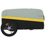 Sport si Outdoor - Ciclism - Accesorii pentru biciclete - Remorci biciclete - Remorca pentru biciclete, negru și galben, 45 kg, fier, mărime 126x63x50 cm - Infinity.ro