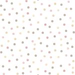 Casa si Gradina - Decoratiuni - Tapet - Noordwand Tapet „Mondo baby Confetti Dots”, roz, alb si maro - Infinity.ro