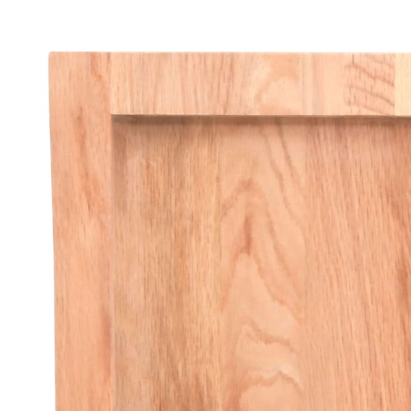 Casa si Gradina - Mobilier - Feronerie si accesorii mobila - Blat de masa maro 120x40x(2-4) cm, lemn masiv stejar tratat, maro deschis - Infinity.ro