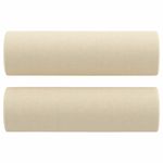 Casa si Gradina - Mobilier - Canapele si coltare - Canapele - Canapea cu 2 locuri cu pernute, crem, 120 cm, textil - Infinity.ro