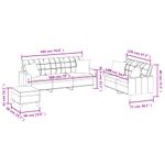 Casa si Gradina - Mobilier - Seturi de mobilier - Seturi living - Set de canapele cu perne, 3 piese, gri, piele ecologica - Infinity.ro