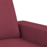 Casa si Gradina - Mobilier - Scaune si fotolii - Fotolii - Fotoliu canapea cu taburet, rosu vin, 60 cm, material textil - Infinity.ro