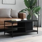 Casa si Gradina - Mobilier - Mese si birouri - Masute de cafea - Masuta de cafea, negru, 100x50x45 cm, lemn prelucrat - Infinity.ro