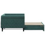 Casa si Gradina - Mobilier - Paturi si accesorii - Paturi - Pat de zi cu extensie, verde inchis, 90x200 cm, catifea - Infinity.ro