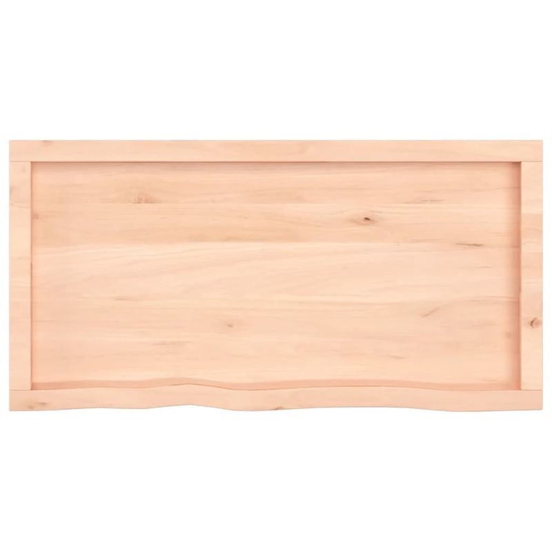 Casa si Gradina - Mobilier - Mobilier baie - Blaturi baie - Blat de baie, 100x50x(2-6) cm, lemn masiv netratat - Infinity.ro