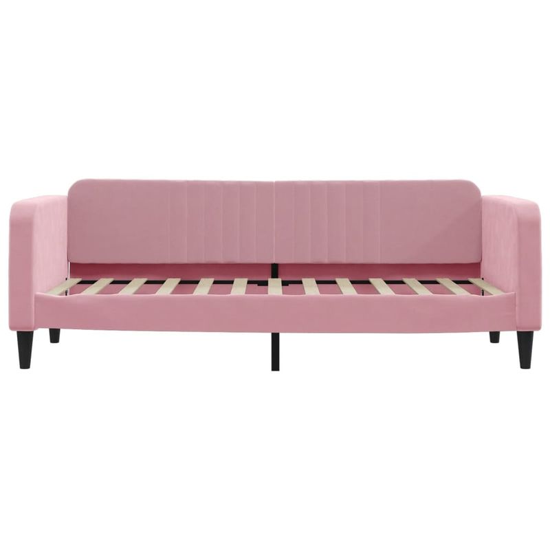 Casa si Gradina - Mobilier - Paturi si accesorii - Paturi - Pat de zi cu saltea, roz, 80x200 cm, catifea - Infinity.ro