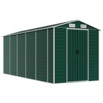 Casa si Gradina - Gradina si terasa - Casute de gradina - Sopron de gradina, verde, 191x470x198 cm, otel zincat - Infinity.ro
