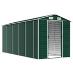 Casa si Gradina - Gradina si terasa - Casute de gradina - Sopron de gradina, verde, 191x470x198 cm, otel zincat - Infinity.ro