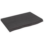 Casa si Gradina - Mobilier - Mobilier baie - Blaturi baie - Blat de baie, maro inchis, 60x40x(2-4) cm, lemn masiv tratat - Infinity.ro