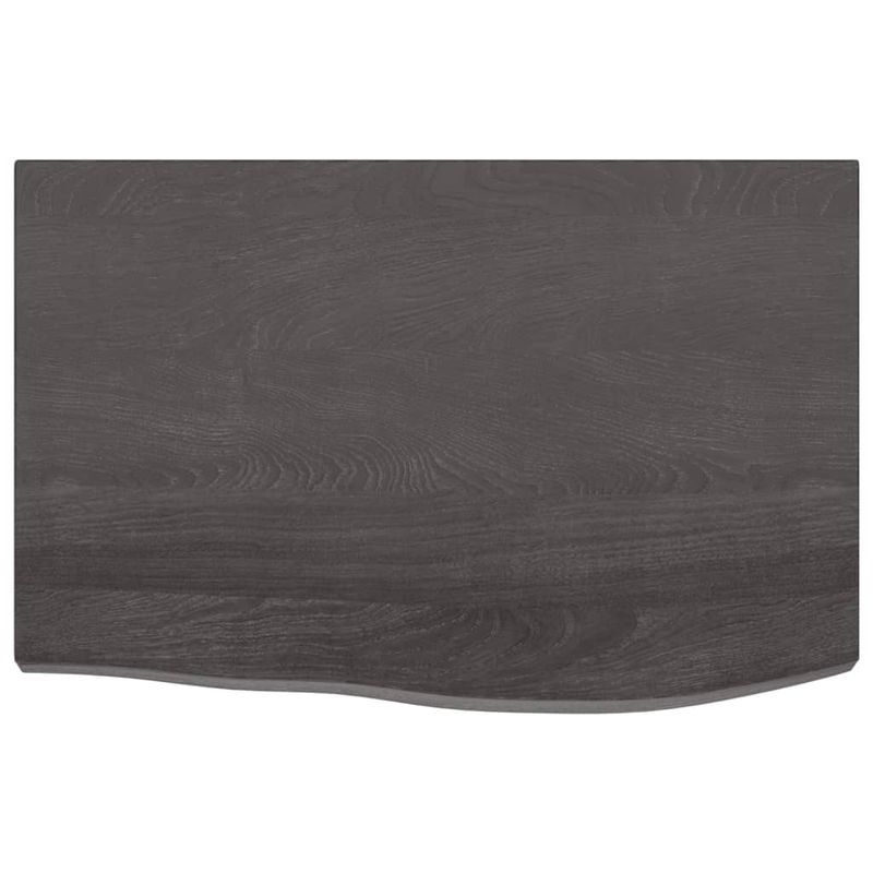 Casa si Gradina - Mobilier - Mobilier baie - Blaturi baie - Blat de baie, maro inchis, 60x40x(2-4) cm, lemn masiv tratat - Infinity.ro
