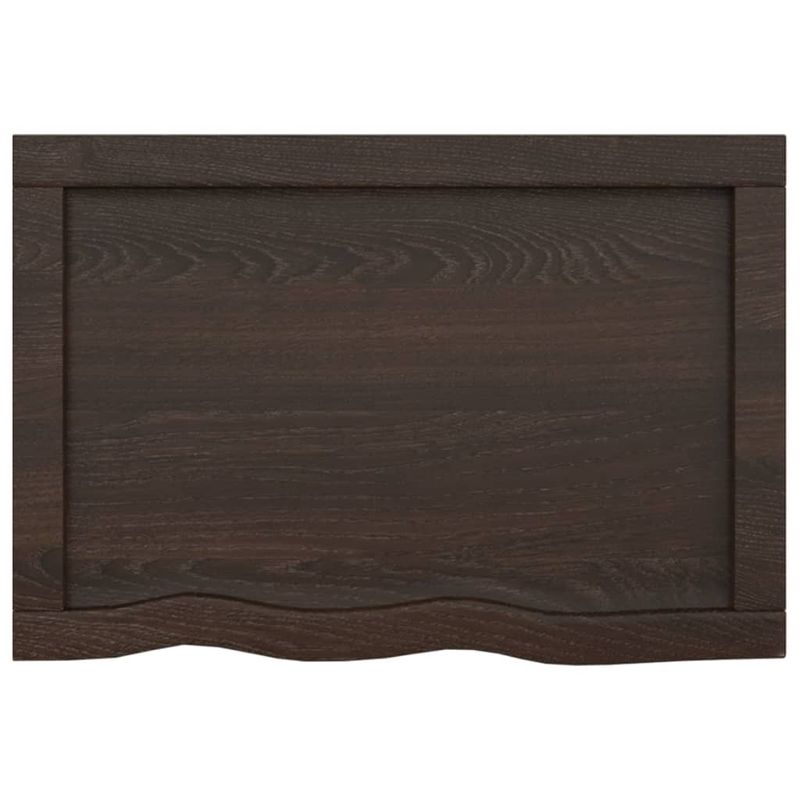 Casa si Gradina - Mobilier - Mobilier baie - Blaturi baie - Blat de baie, maro inchis, 60x40x(2-4) cm, lemn masiv tratat - Infinity.ro