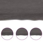 Casa si Gradina - Mobilier - Mobilier baie - Blaturi baie - Blat de baie, maro inchis, 60x40x(2-4) cm, lemn masiv tratat - Infinity.ro