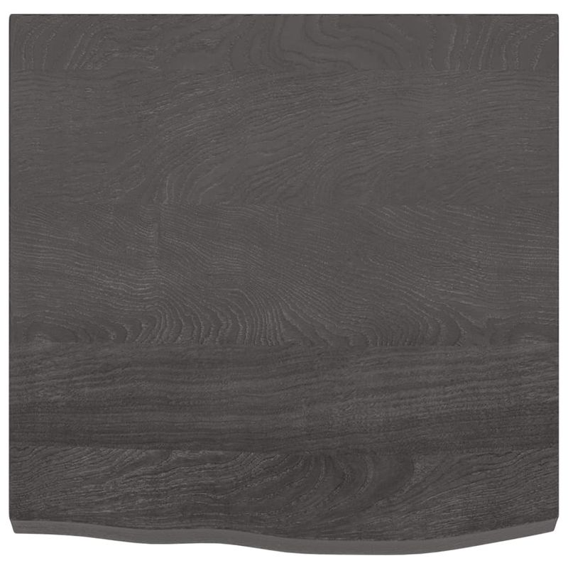 Casa si Gradina - Mobilier - Feronerie si accesorii mobila - Blat de masa maro 60x60x(2-4) cm, lemn masiv stejar tratat, maro închis - Infinity.ro