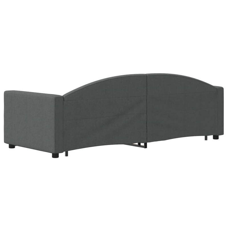 Casa si Gradina - Mobilier - Paturi si accesorii - Paturi - Pat de zi cu extensie si sertare, gri inchis, 80x200 cm textil - Infinity.ro