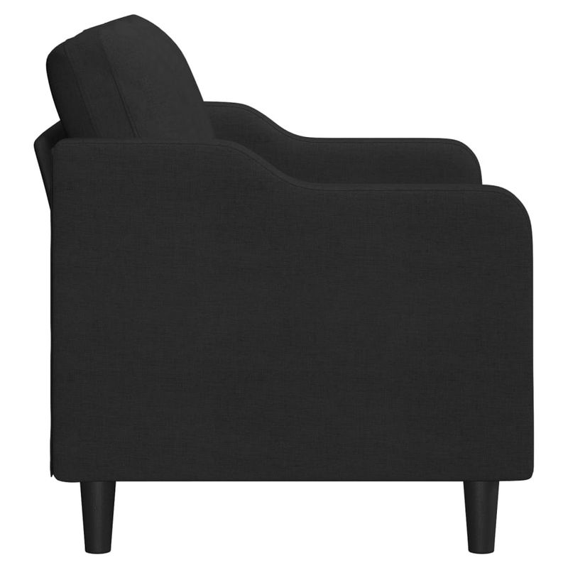 Casa si Gradina - Mobilier - Canapele si coltare - Canapele - Canapea cu 2 locuri, negru, 120 cm, material textil - Infinity.ro