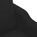 Casa si Gradina - Mobilier - Canapele si coltare - Canapele - Canapea cu 2 locuri, negru, 120 cm, material textil - Infinity.ro