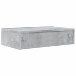 Casa si Gradina - Mobilier - Comode si corpuri - Comode - Comoda TV cu lumini LED, gri beton, 60x35x15,5 cm - Infinity.ro