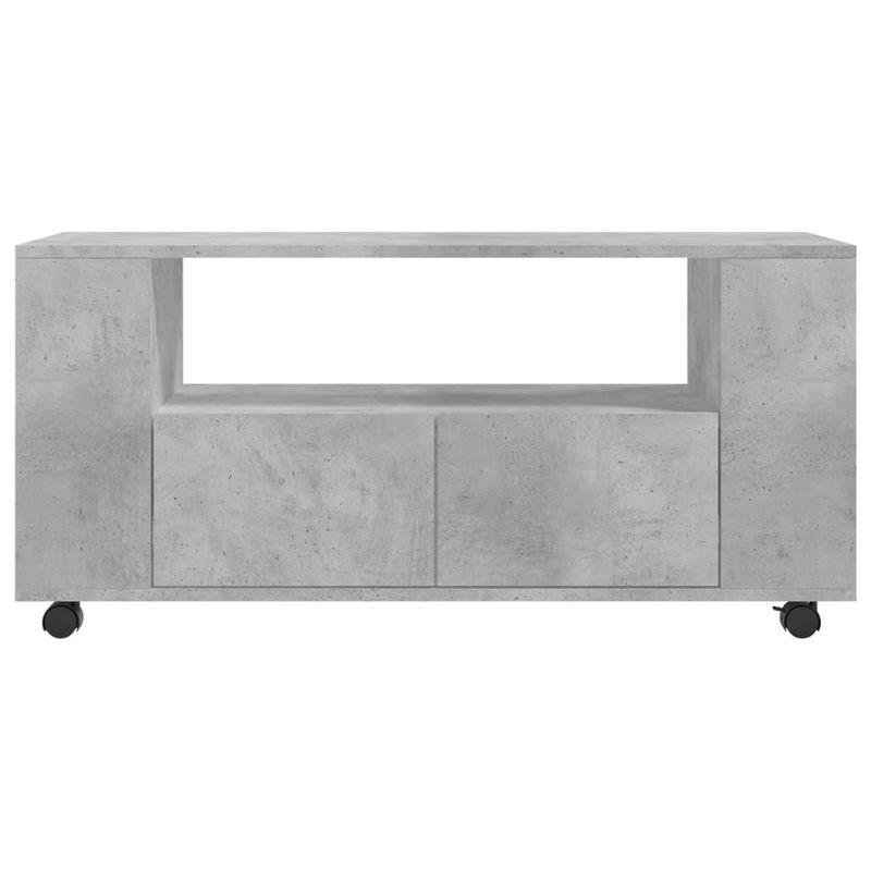 Casa si Gradina - Mobilier - Comode si corpuri - Comode - Comoda TV, gri beton, 102x34,5x43 cm, lemn prelucrat - Infinity.ro
