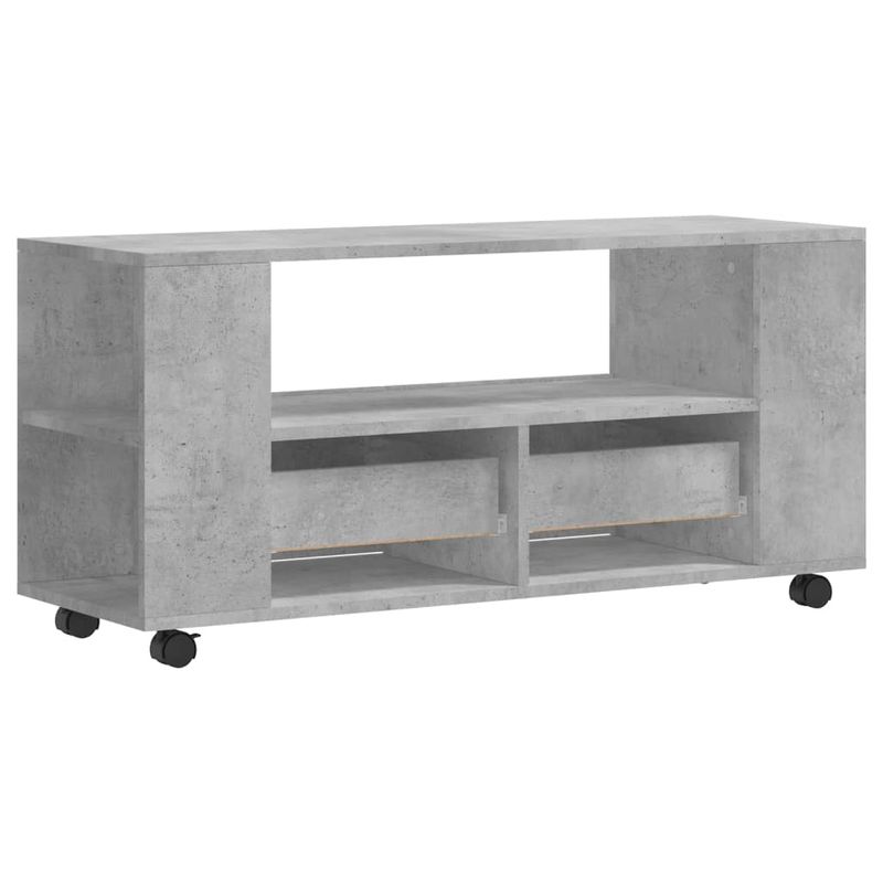 Casa si Gradina - Mobilier - Comode si corpuri - Comode - Comoda TV, gri beton, 102x34,5x43 cm, lemn prelucrat - Infinity.ro