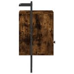 Casa si Gradina - Mobilier - Comode si corpuri - Noptiere - Noptiera de perete, stejar afumat, 40x30x61 cm, lemn prelucrat - Infinity.ro