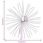 Casa si Gradina - Decoratiuni - Decoratiuni de sezon - Lumina stelara de Craciun 140 LED-uri, 4 buc., albastru, 17 cm - Infinity.ro