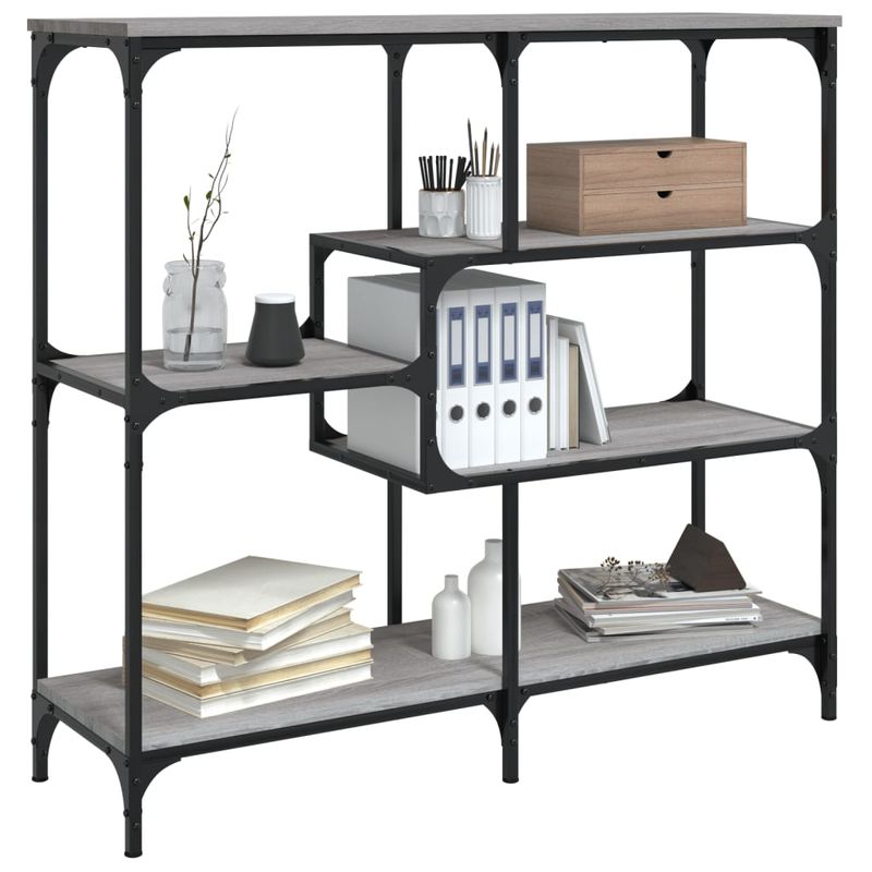 Casa si Gradina - Mobilier - Comode si corpuri - Console - Masuta consola, gri sonoma, 103x32x95 cm, lemn prelucrat - Infinity.ro