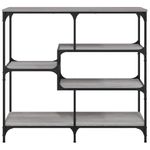 Casa si Gradina - Mobilier - Comode si corpuri - Console - Masuta consola, gri sonoma, 103x32x95 cm, lemn prelucrat - Infinity.ro