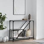 Casa si Gradina - Mobilier - Comode si corpuri - Console - Masuta consola, gri sonoma, 88,5x30x75 cm, lemn prelucrat - Infinity.ro