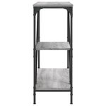 Casa si Gradina - Mobilier - Comode si corpuri - Console - Masuta consola, gri sonoma, 88,5x30x75 cm, lemn prelucrat - Infinity.ro