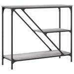 Casa si Gradina - Mobilier - Comode si corpuri - Console - Masuta consola, gri sonoma, 88,5x30x75 cm, lemn prelucrat - Infinity.ro