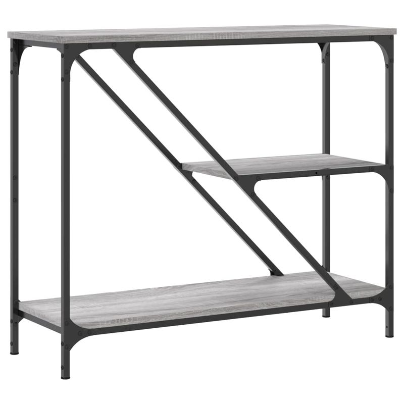 Casa si Gradina - Mobilier - Comode si corpuri - Console - Masuta consola, gri sonoma, 88,5x30x75 cm, lemn prelucrat - Infinity.ro