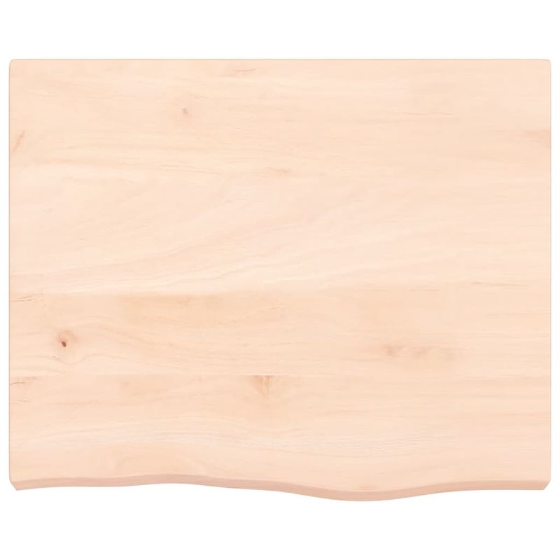 Casa si Gradina - Mobilier - Mobilier baie - Blaturi baie - Blat de baie, 60x60x(2-6) cm, lemn masiv netratat - Infinity.ro