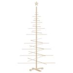 Casa si Gradina - Decoratiuni - Decoratiuni de sezon - Brad de Craciun din lemn decorativ, 180 cm, lemn de pin masiv - Infinity.ro
