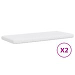 Casa si Gradina - Mobilier - Paturi si accesorii - Paturi - Pat de zi cu extensie si saltele negru 90x200cm piele ecologica - Infinity.ro
